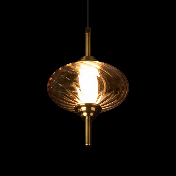 Подвесной светильник Loft it Helix бронза арт. 10421/C Amber