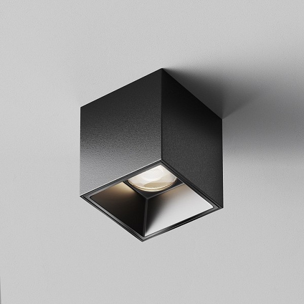 Накладной светильник Maytoni Technical Alfa LED черный арт. C064CL-5W4K-SQ-B
