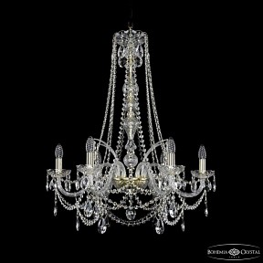 Подвесная люстра Bohemia Ivele Crystal 1411 золото арт. 1411/6/240/h-83 G