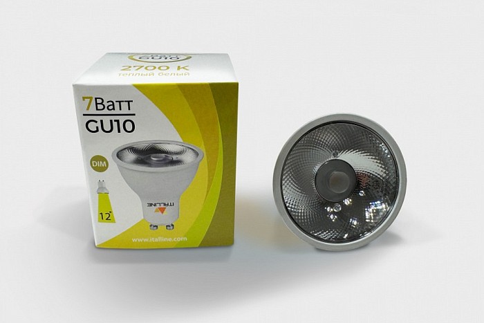 Лампа светодиодная Italline TRIAC белый арт. HL GU10/7W/2700K DIM