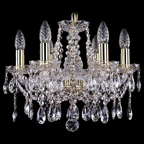 Подвесная люстра Bohemia Ivele Crystal 1413 золото арт. 1413/6/141/G