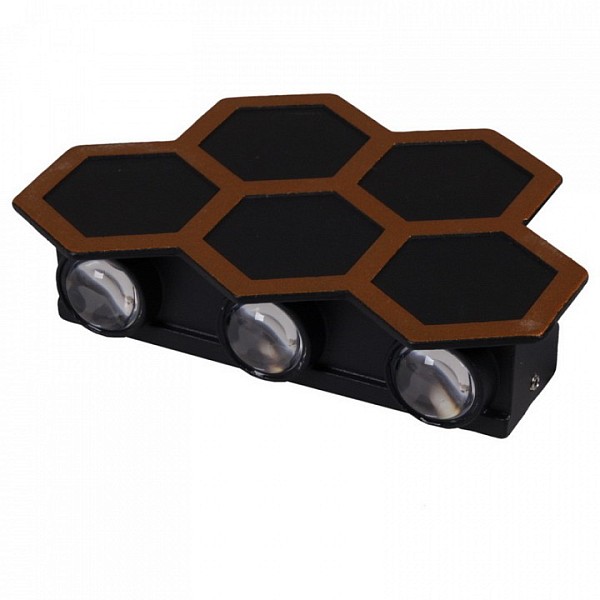 Накладной светильник Reluce  золото арт. 86222-9.2-005U LED5*1W BK+GD