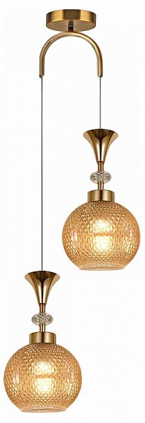 Подвесной светильник Reluce 02001-1 золото арт. 02001-0.9-02 AMBER