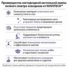 Настольная лампа офисная Novotech LEDO черный арт. 359969