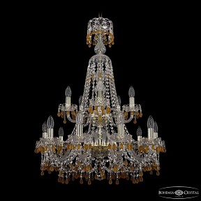 Подвесная люстра Bohemia Ivele Crystal 1410 золото арт. 1410/10+5/240/XL-91/2d G V1003