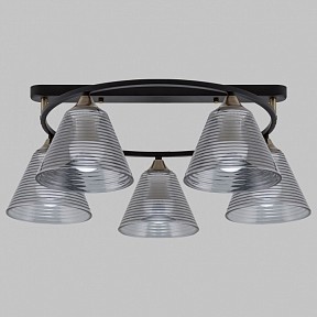 Потолочная люстра Imex MD.5948 черный арт. MD.5948-5-S-BK+AB