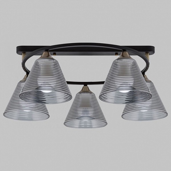 Потолочная люстра Imex MD.5948 черный арт. MD.5948-5-S-BK+AB