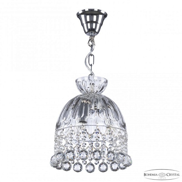 Подвесная люстра Bohemia Ivele Crystal 5478 никель арт. 5478/22 Ni Clear/M-1H Balls