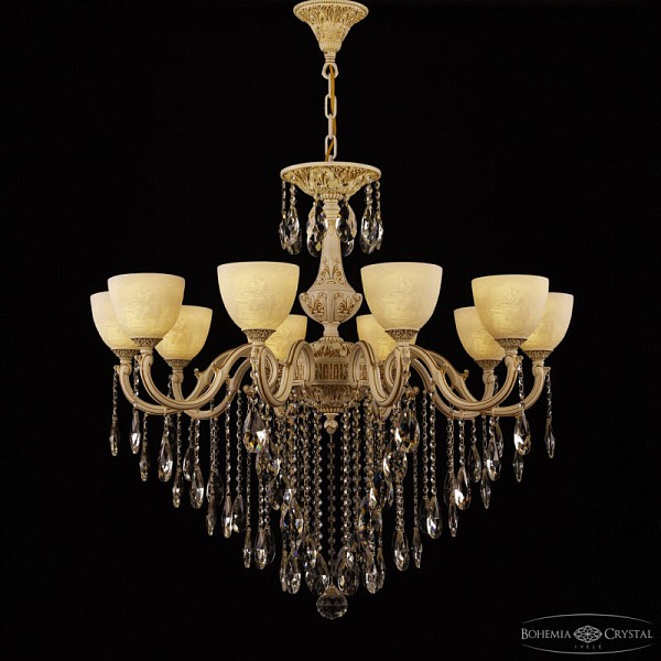 Подвесная люстра Bohemia Ivele Crystal AL7801 белый арт. AL78101/10/300 B WMG P1 U Pair