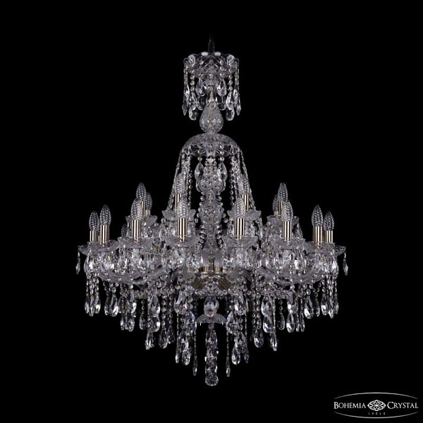 Подвесная люстра Bohemia Ivele Crystal 1415 золото арт. 1415/16+8/300/XL-106 Pa