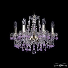Подвесная люстра Bohemia Ivele Crystal 1410 золото арт. 1410/6/141 G V7010