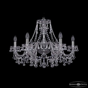 Подвесная люстра Bohemia Ivele Crystal 1409 никель арт. 1409/6/240 Ni