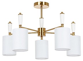 Люстра на штанге Arte Lamp WAVERLEY медь арт. A4102PL-5PB