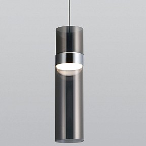 Подвесной светильник Eurosvet Lumen серый арт. 50244/1 LED хром/дымчатый