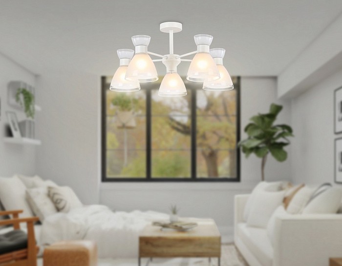 Люстра на штанге Ambrella Light TR белый арт. TR3179