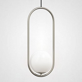 Подвесной светильник Imperiumloft Matthew Mccormick Hoop Silver Mila Pendant металл арт. HOOP-B01