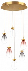 Подвесная люстра Lightstar Colore желтый арт. 805169