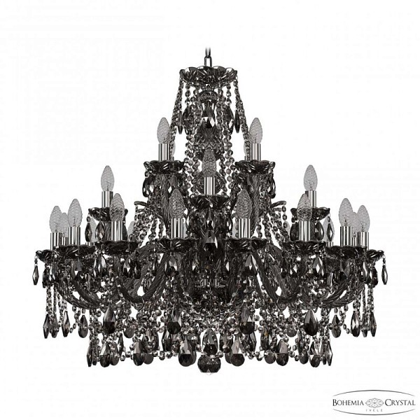 Подвесная люстра Bohemia Ivele Crystal 1411 никель арт. 1411/16+4+4/300 Ni M731