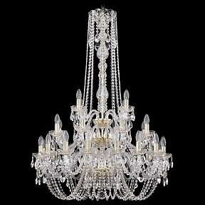 Подвесная люстра Bohemia Ivele Crystal 1402 золото арт. 1402/16+8+4/300/h-123/3d/G