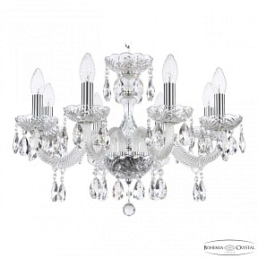 Подвесная люстра Bohemia Ivele Crystal 117 никель арт. 117/8/195 Ni