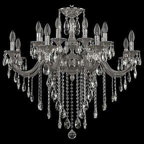 Подвесная люстра Bohemia Ivele Crystal 7218 металл арт. 72118/16/285 B Ni