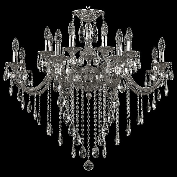 Подвесная люстра Bohemia Ivele Crystal 7218 металл арт. 72118/16/285 B Ni