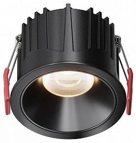 Встраиваемый светильник Maytoni Alfa LED черный арт. DL043-01-15W3K-RD-B-1