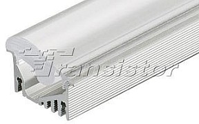 Профиль Arlight ALU-ASYMETRIC-2000 ANOD+FROST LENS  арт. 019270
