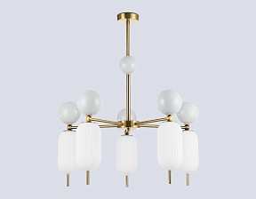 Люстра на штанге Ambrella Light LH белый арт. LH53104