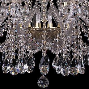 Подвесная люстра Bohemia Ivele Crystal 1413 золото арт. 1413/16/400/G