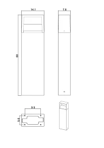 Наземный светильник Arte Lamp Liverpool черный арт. A1328PA-1BK