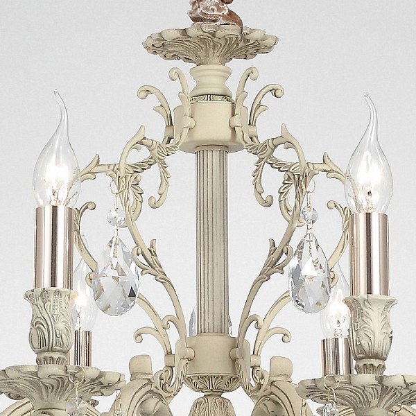 Подвесная люстра Lucia Tucci Barletta кремовый арт. BARLETTA 1730.8 cream white