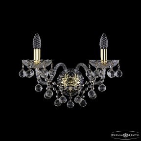 Бра Bohemia Ivele Crystal 1409 золото арт. 1409B/2/195/XL G