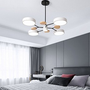 Люстра на штанге Imperiumloft Meade Lamps White кремовый арт. MEADE-01