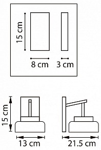 Бра Lightstar Fico II черный арт. 740627