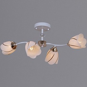 Люстра на штанге Reluce  белый арт. 35360-0.3-04 WH+FG
