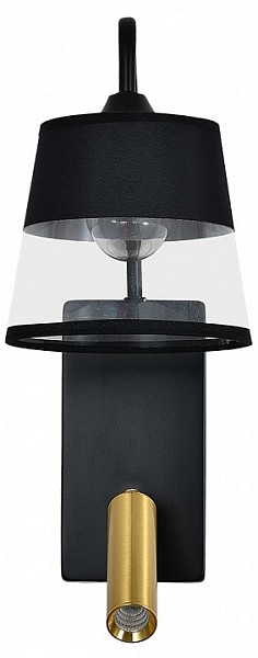 Бра с подсветкой Escada 598 черный арт. 598/1A Black/Brass
