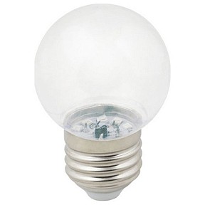 Лампа светодиодная Volpe Sky  арт. LED-G45-1W/3000K/E27/CL/С