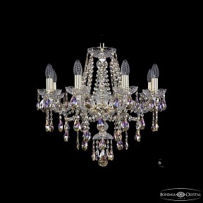 Подвесная люстра Bohemia Ivele Crystal 1415 золото арт. 1415/8/200 G R801