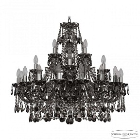 Подвесная люстра Bohemia Ivele Crystal 1411 никель арт. 1411/16+4+4/300 Ni M731