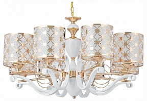 Подвесная люстра Arte Milano Florentia-3097 белый арт. 303097/8 Wh/Gd