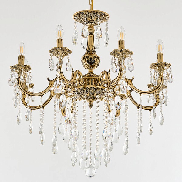 Подвесная люстра Bohemia Ivele Crystal AL7801 золото арт. AL78101/8/250 B GB