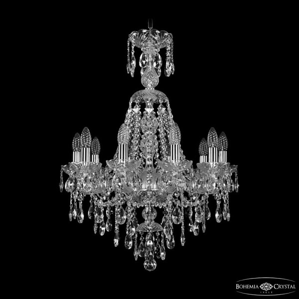 Подвесная люстра Bohemia Ivele Crystal 1415 никель арт. 1415/10/200/XL-76 Ni