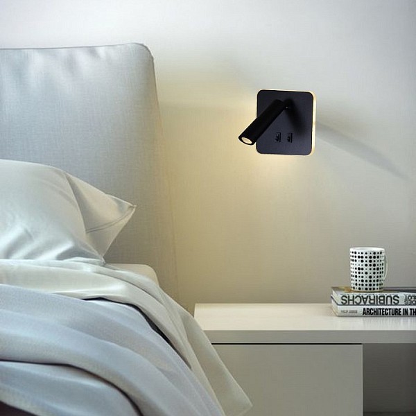 Бра Reluce  черный арт. 86202-9.2-001KT LED12W BK