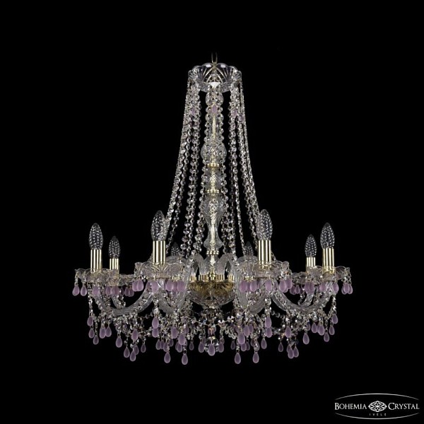 Подвесная люстра Bohemia Ivele Crystal 1410 золото арт. 1410/8/240/h-74 G V7010