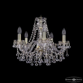 Подвесная люстра Bohemia Ivele Crystal 1409 золото арт. 1409/5/160 G