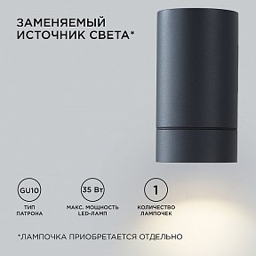 Светильник на штанге Apeyron Electrics  графитовый арт. 11-118