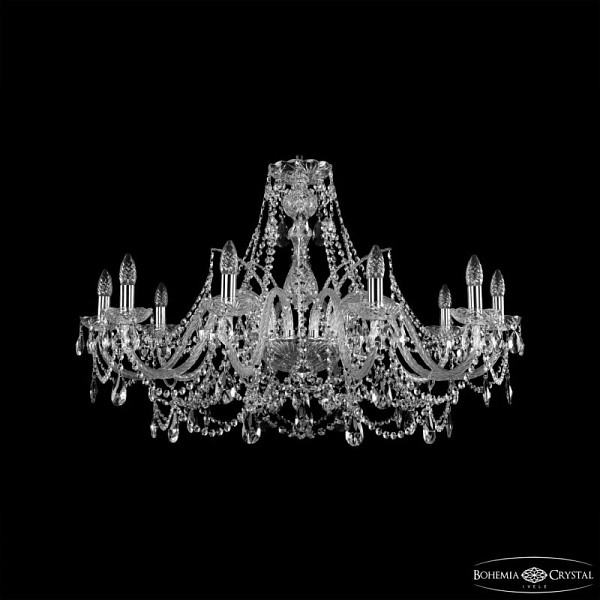 Подвесная люстра Bohemia Ivele Crystal 1411 никель арт. 1411/10/360 Ni