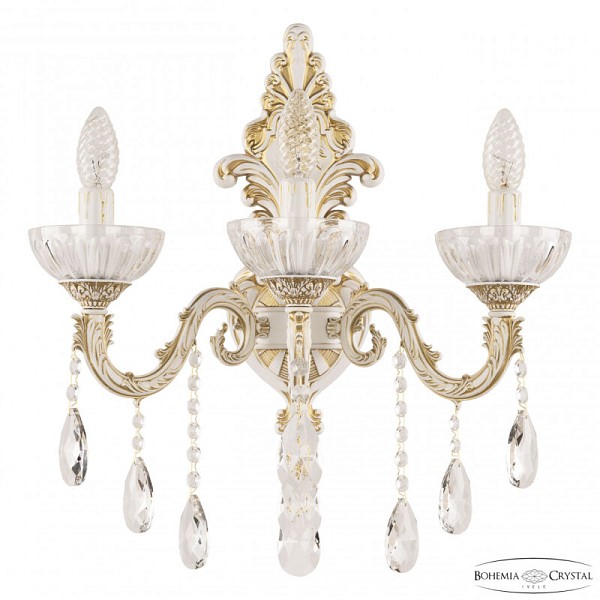 Бра Bohemia Ivele Crystal AL7901 белый арт. AL7901B15/3/175 B WMG P Clear/M-1H