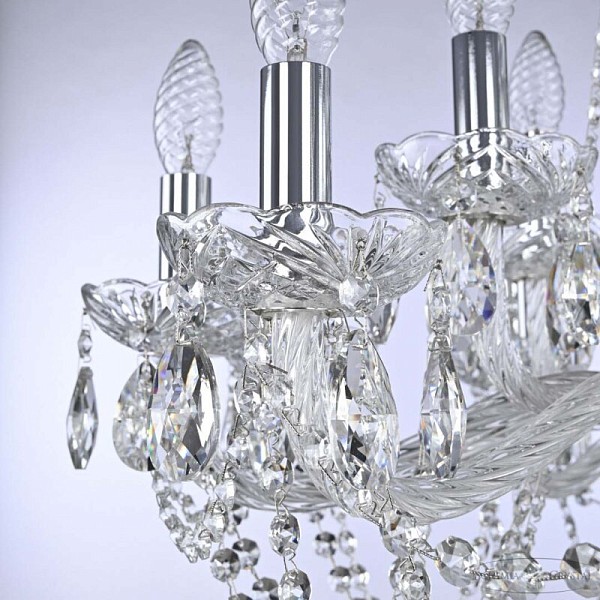 Подвесная люстра Bohemia Ivele Crystal 119 никель арт. 119/10+5/240 Ni
